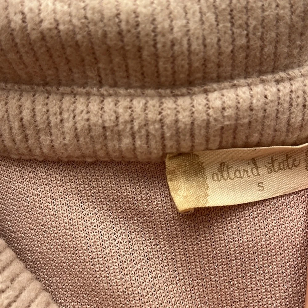 Altar’d State Pink Ribbed Button Down - Picture 3 of 3